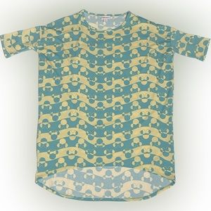 NWT Disney Minnie Mouse Irma tunic shirt. Light blue and light yellow